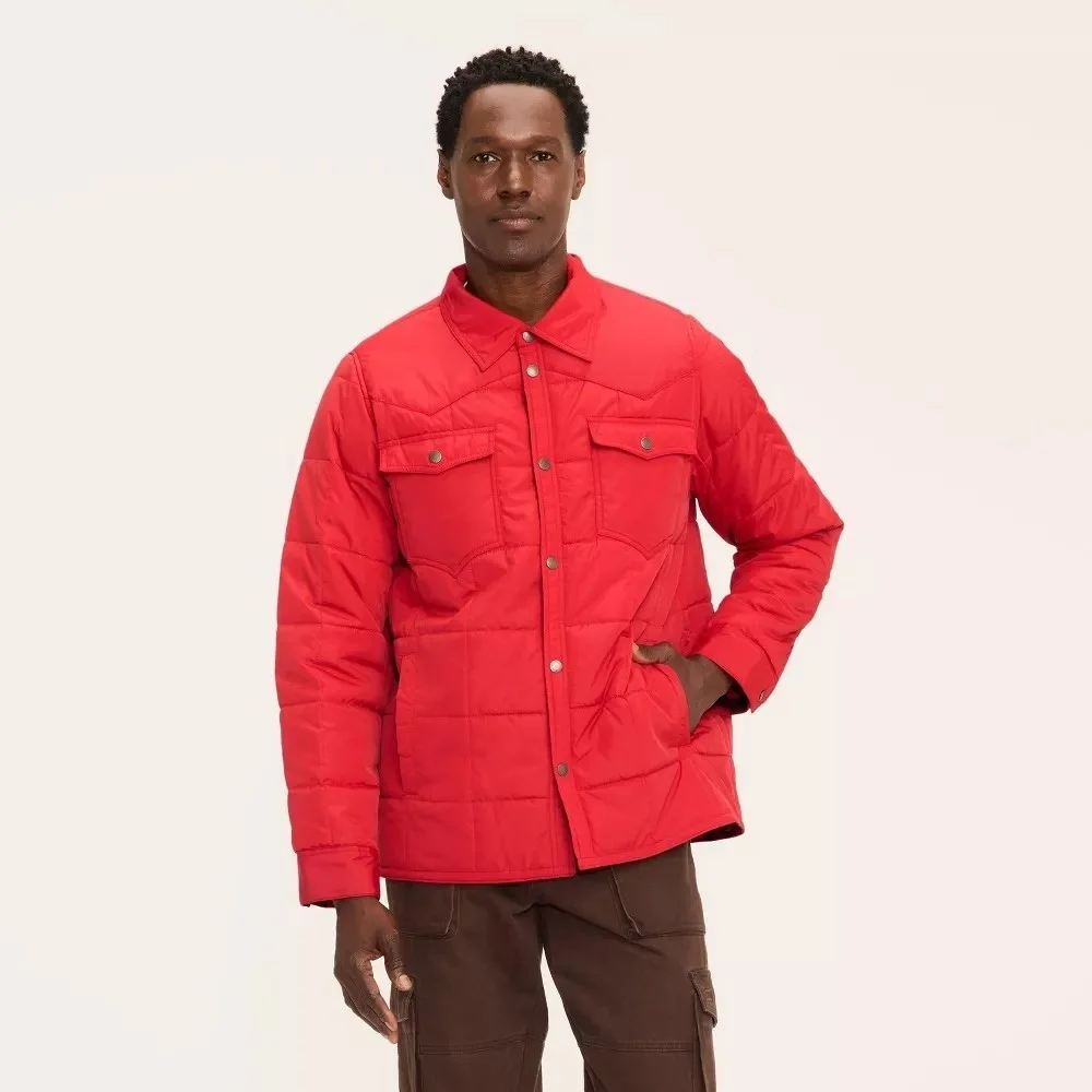 Woolrich x Target Adult Unisex S Small Western Style Red Jacket Coat Button‎ NWT